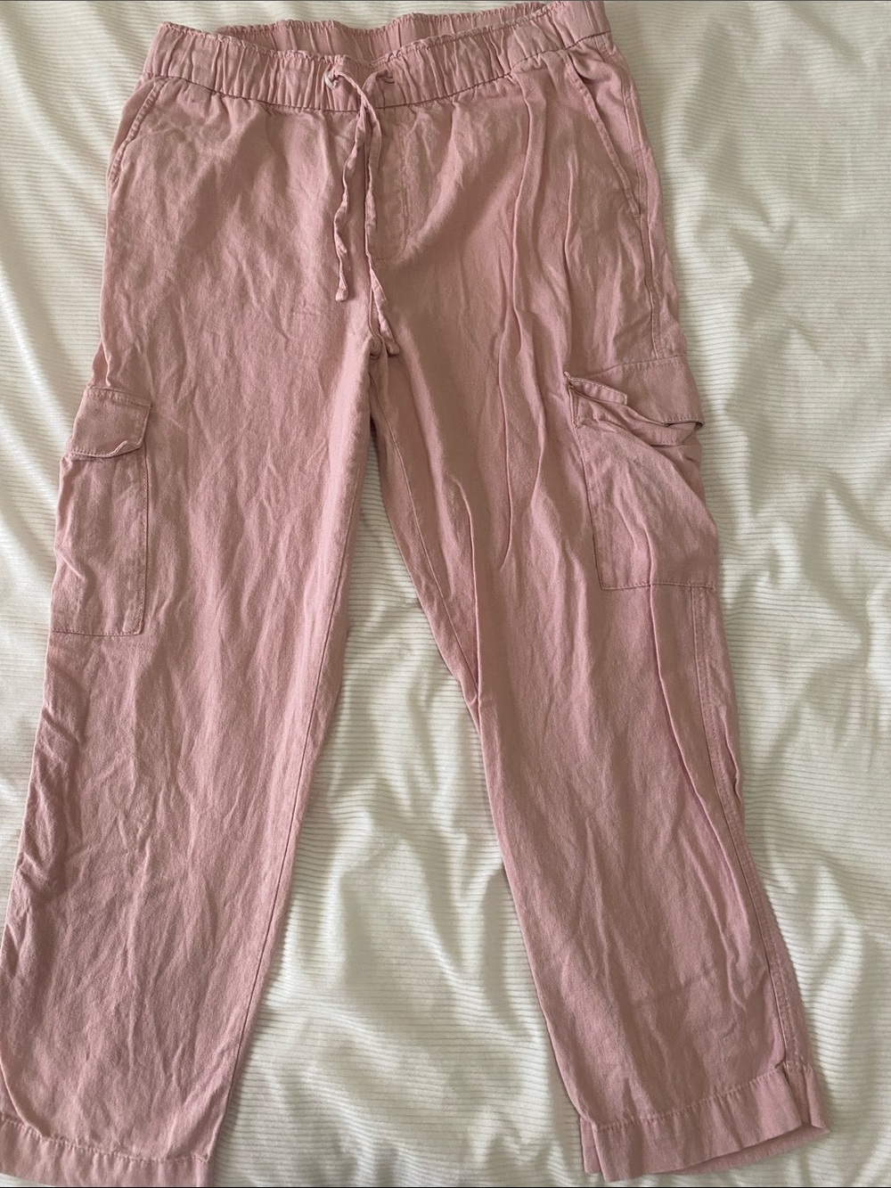GAP Pink Cargo Drawstring Pants